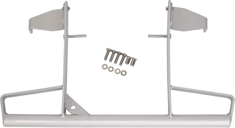 ECOTRIC Rear Wide Grab Bar Compatible with 2006-2024 Yamaha Raptor 700 700R Rear Bumper Aluminum Silver - Image 1